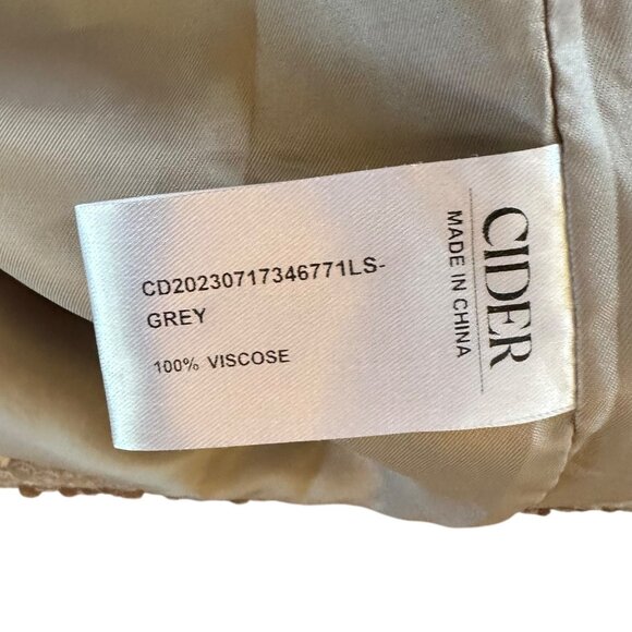 NWT Cider Gray Sequin Knee-Length Skirt Size 3X - Picture 5 of 5